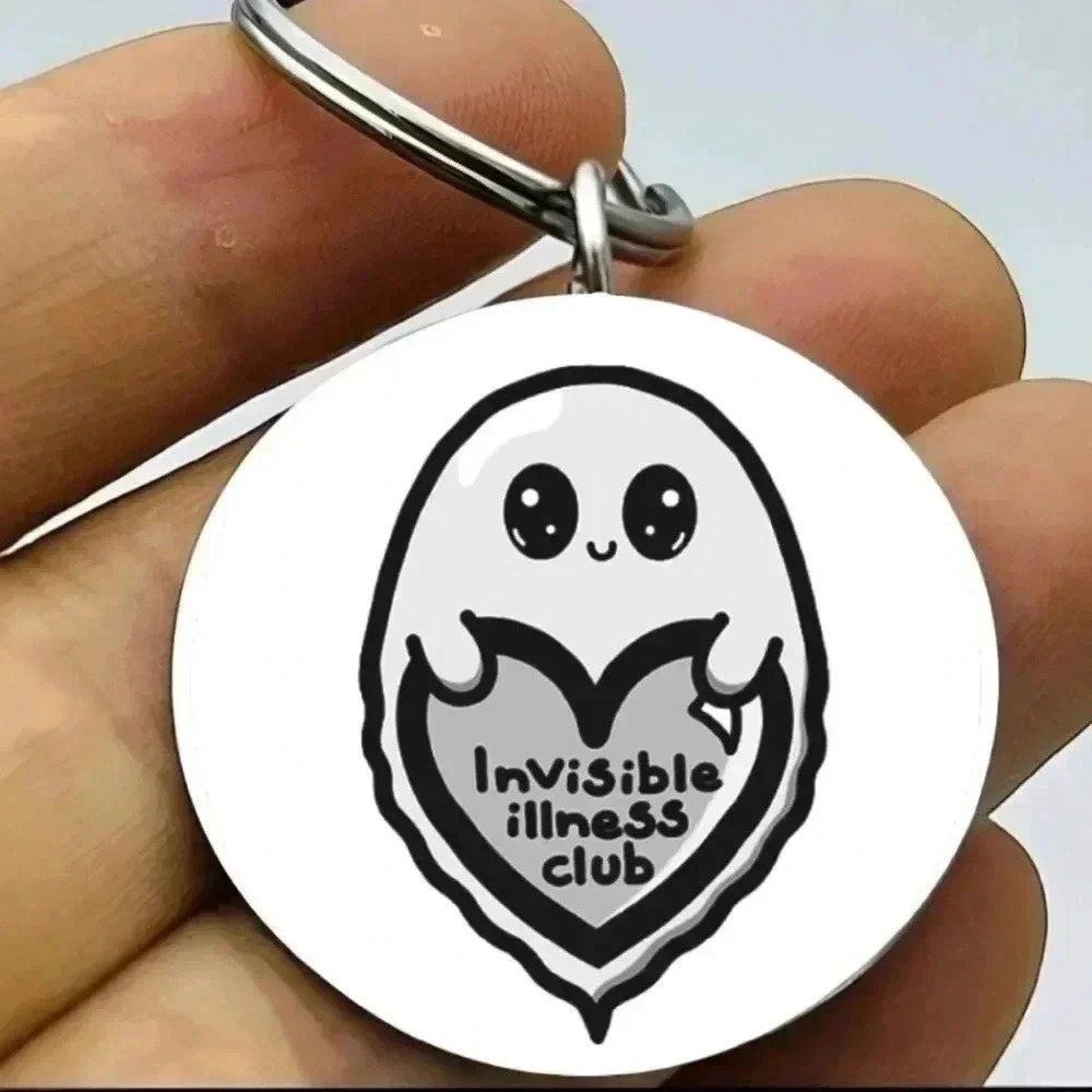 Invisible illness club hot ghost boo hot Keychain